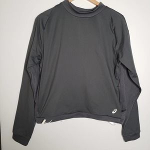 ASICS Gray Long Sleeves Pullover Sweater